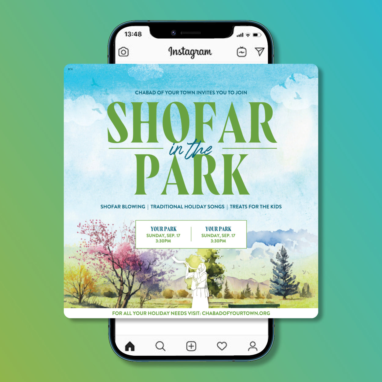 Shofar in the Park Customizable Design