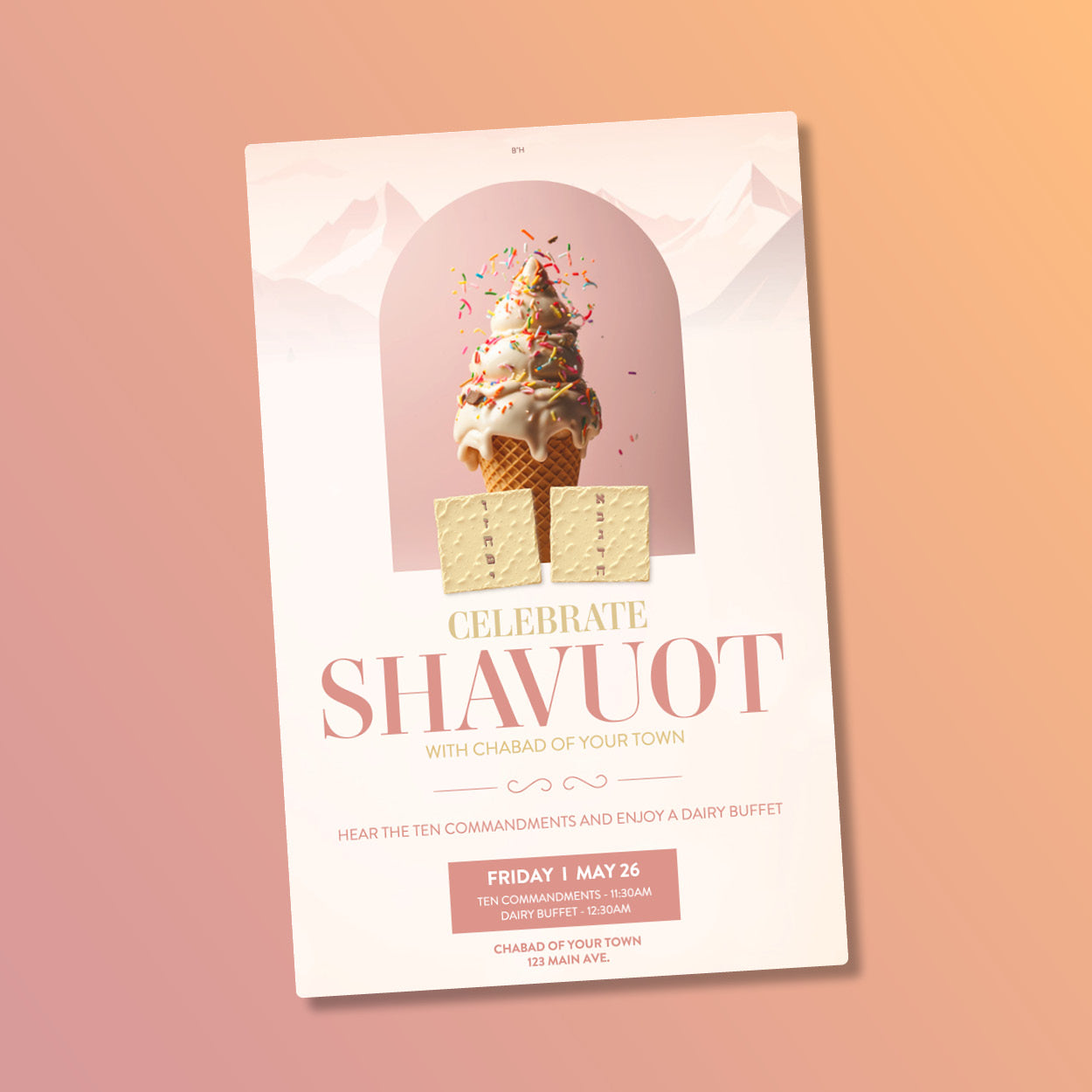 Shavuot Celebration - Customize this vibrant Shavuot Design!