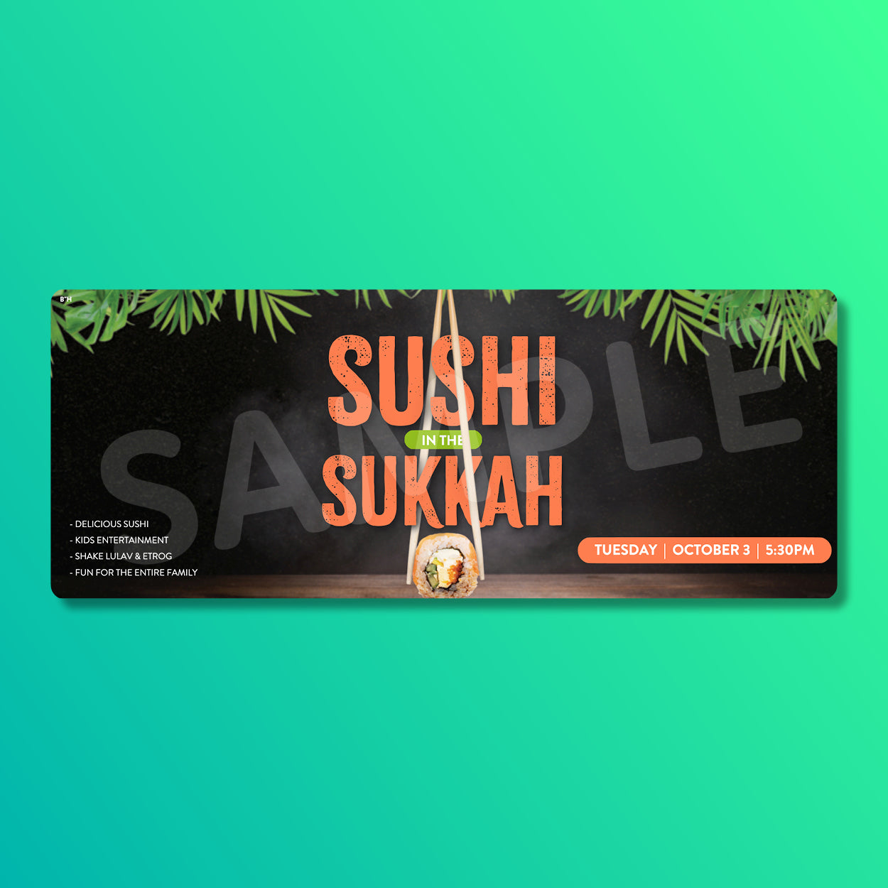 Customizable Sushi in the Sukkah Design