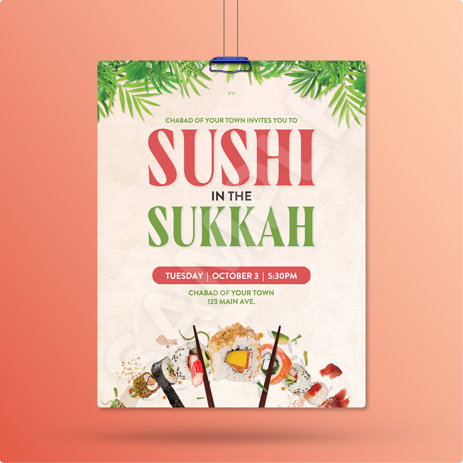 Customizable Sushi in the Sukkah Design