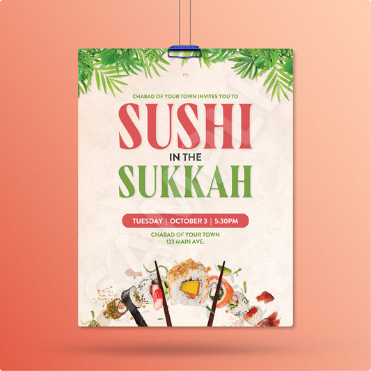 Customizable Sushi in the Sukkah Design