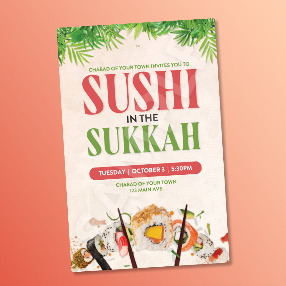 Customizable Sushi in the Sukkah Design