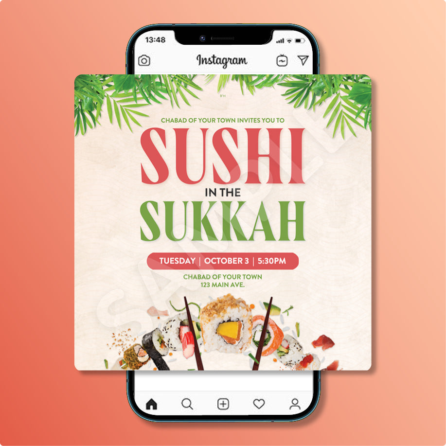Customizable Sushi in the Sukkah Design