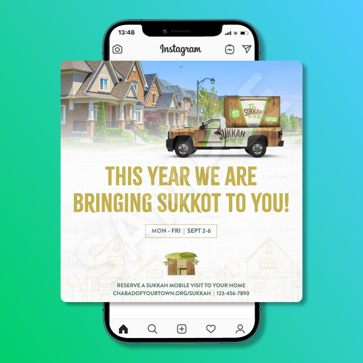 Customizable Sukkah Mobile Design
