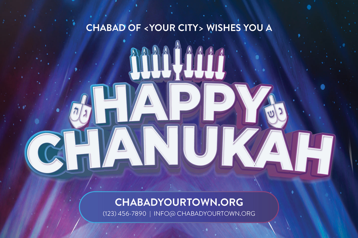 Chanukah Sign #1 - 36"*24"