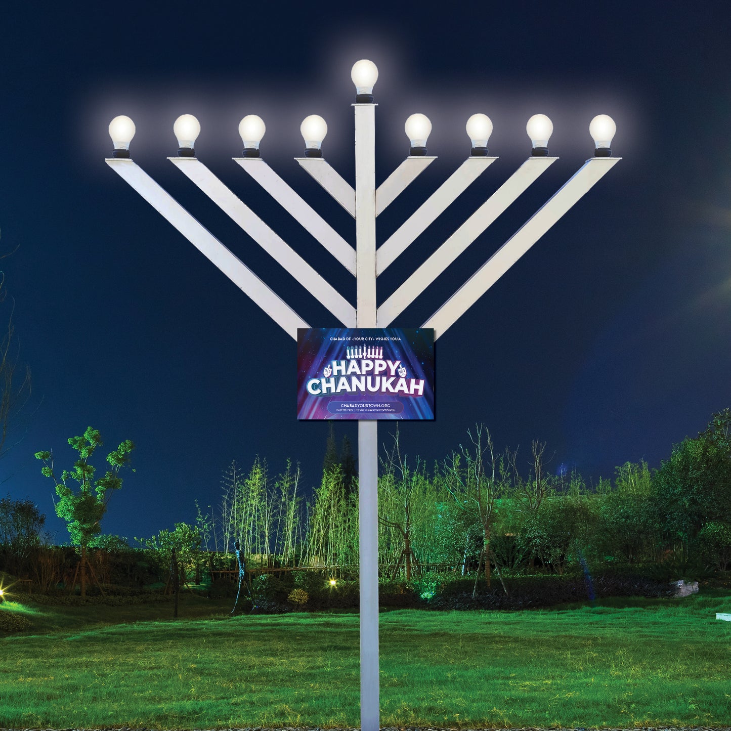 Chanukah Sign #1 - 18"*12"