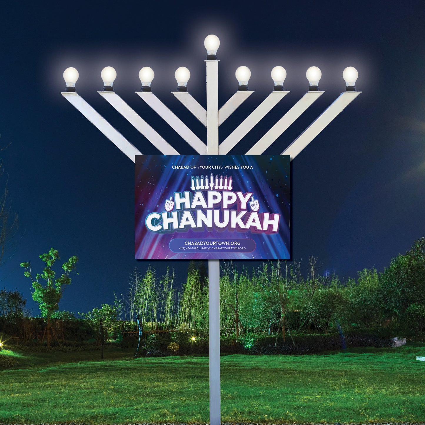 Chanukah Sign #1 - 36"*24"