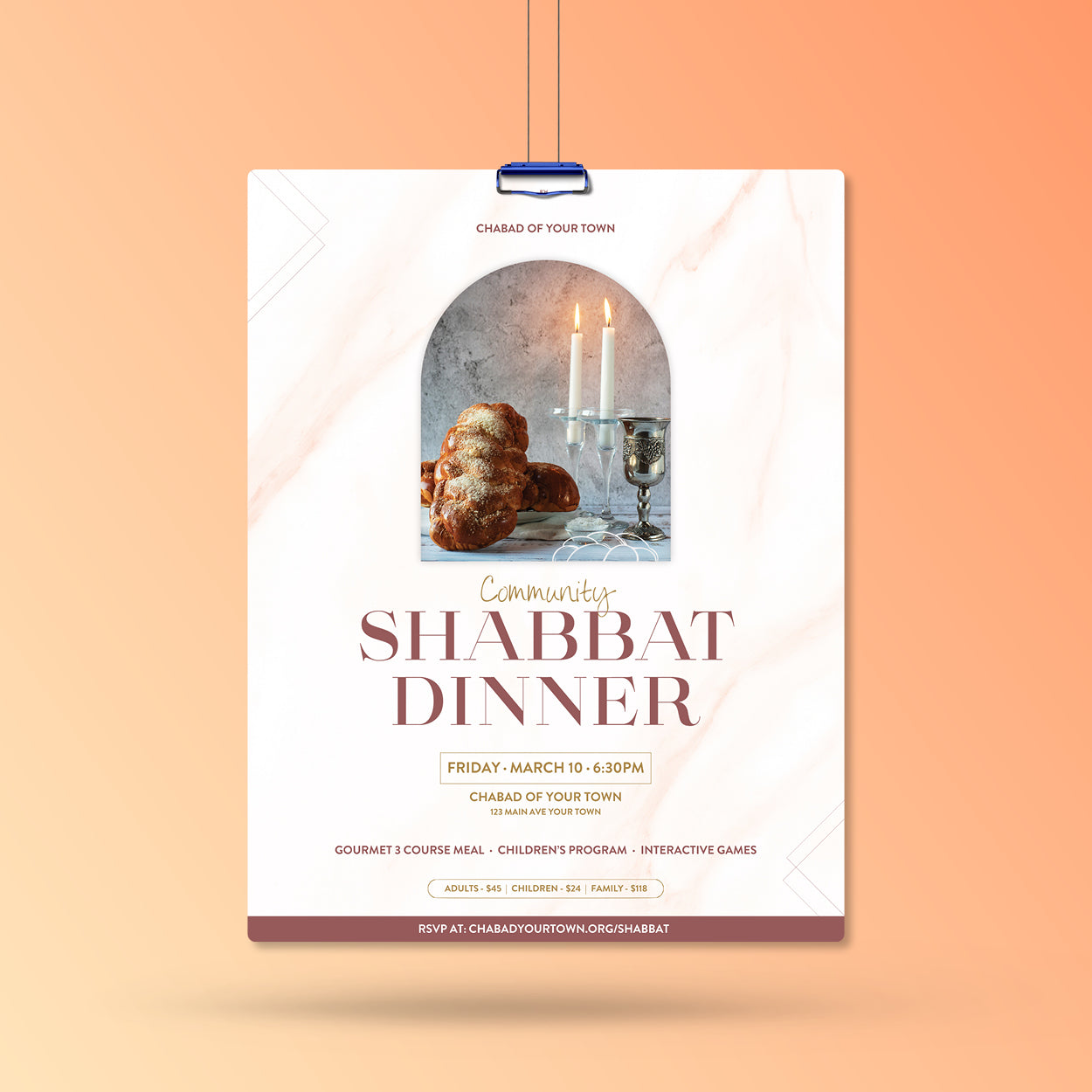 Shabbat #1 - Friday Night Dinner - Flyer