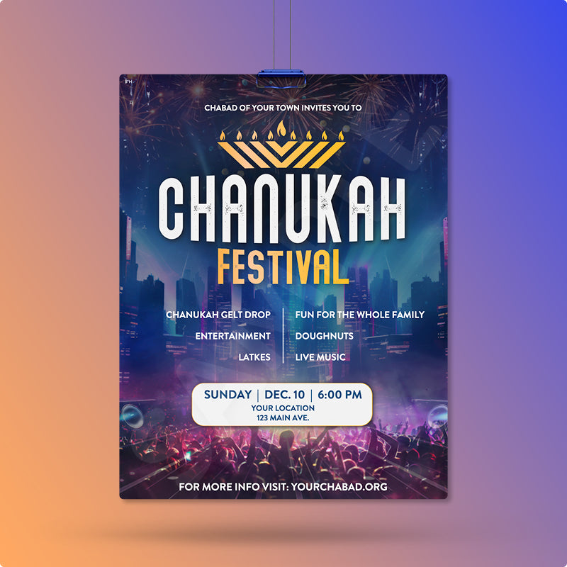 Customizable Chanukah Festival Design