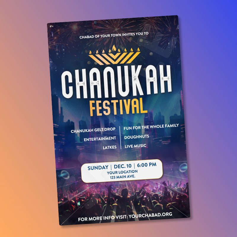 Customizable Chanukah Festival Design