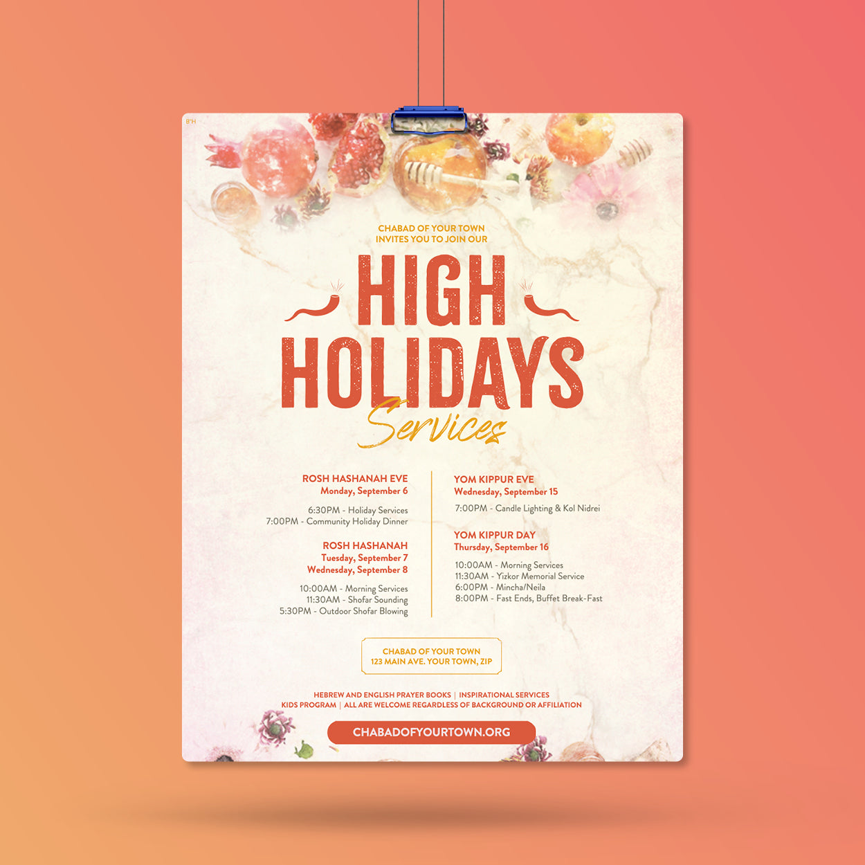 High Holiday Community Services Design