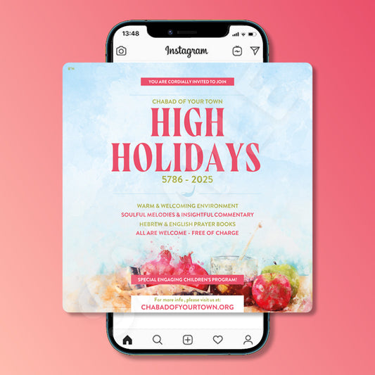 Customizable Rosh Hashana Services Design