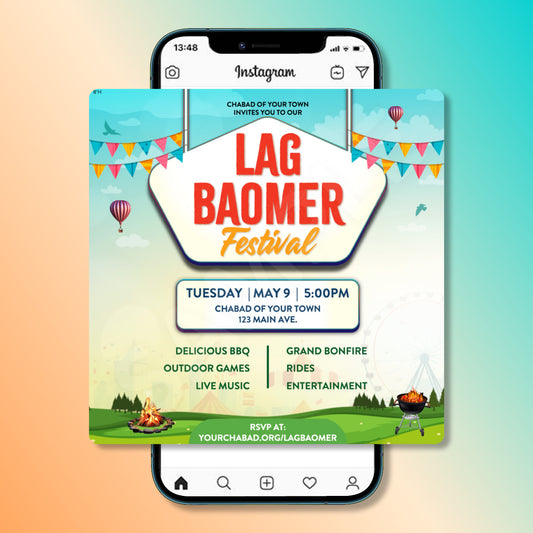 Lag Baomer Customizable Flyer Design