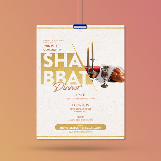 Shabbat Dinner Design - Customizable