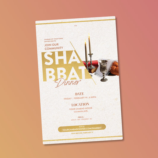 Shabbat Dinner Design - Customizable