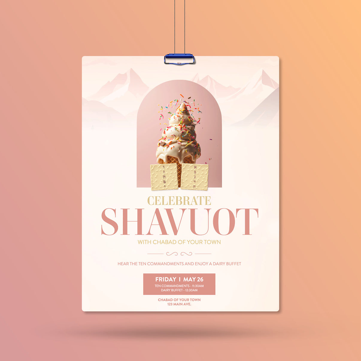 Shavuot 4 Celebrate Shavuot Flyer The Designery