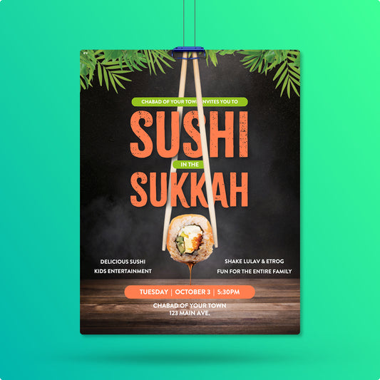 Customizable Sushi in the Sukkah Design