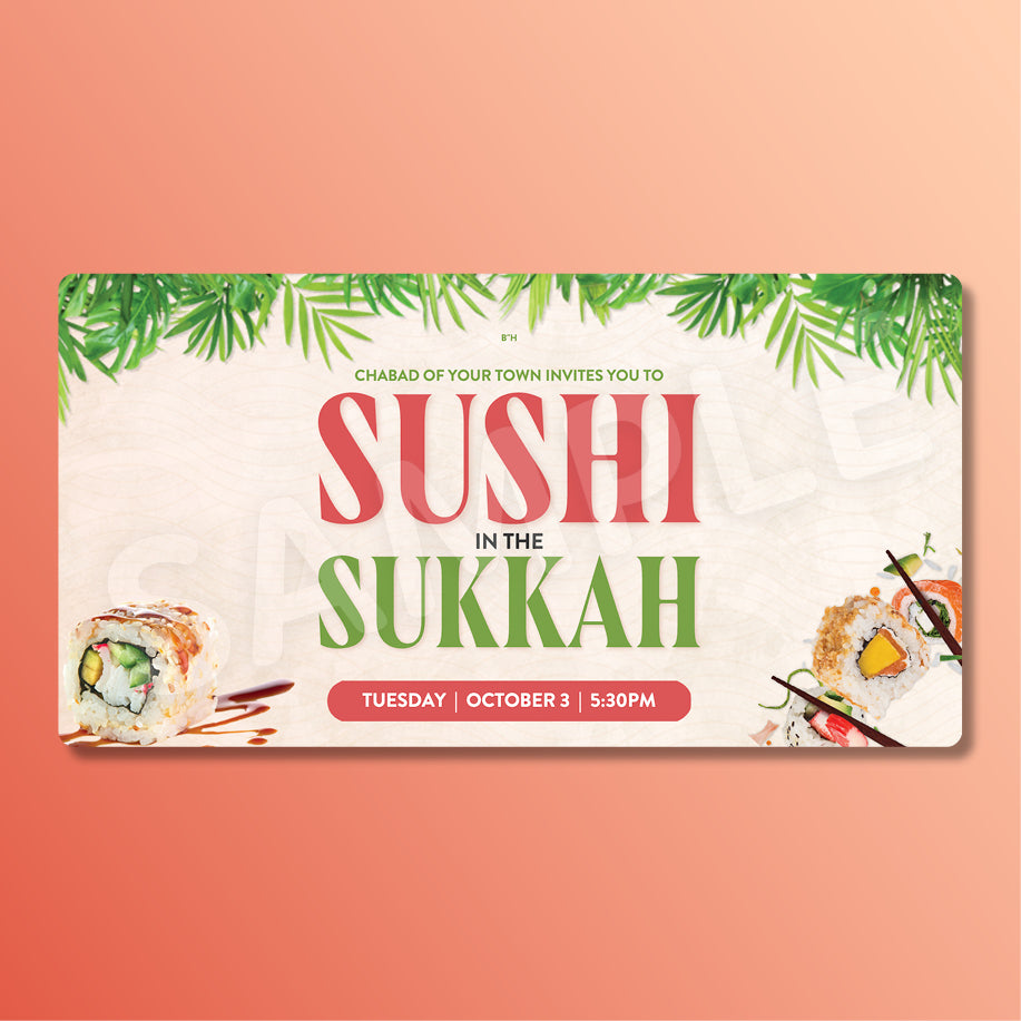 Customizable Sushi in the Sukkah Design