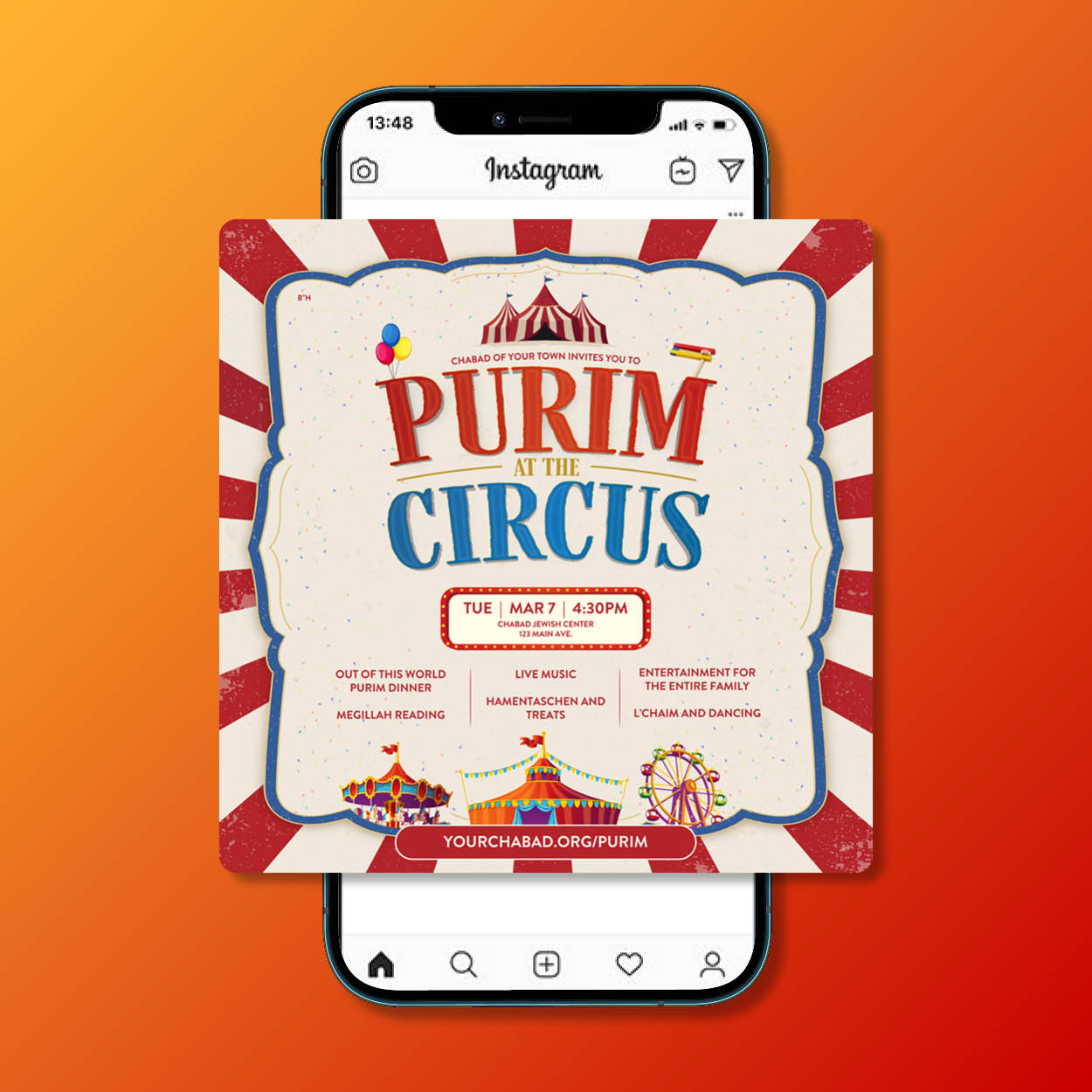 Purim #2 - At The Circus - Social Media