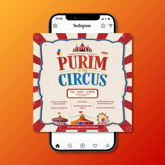 Purim #2 - At The Circus - Social Media