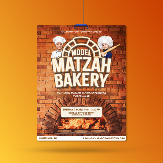 Pesach - Model Matzah Bakery - Customizable Design - Flyer