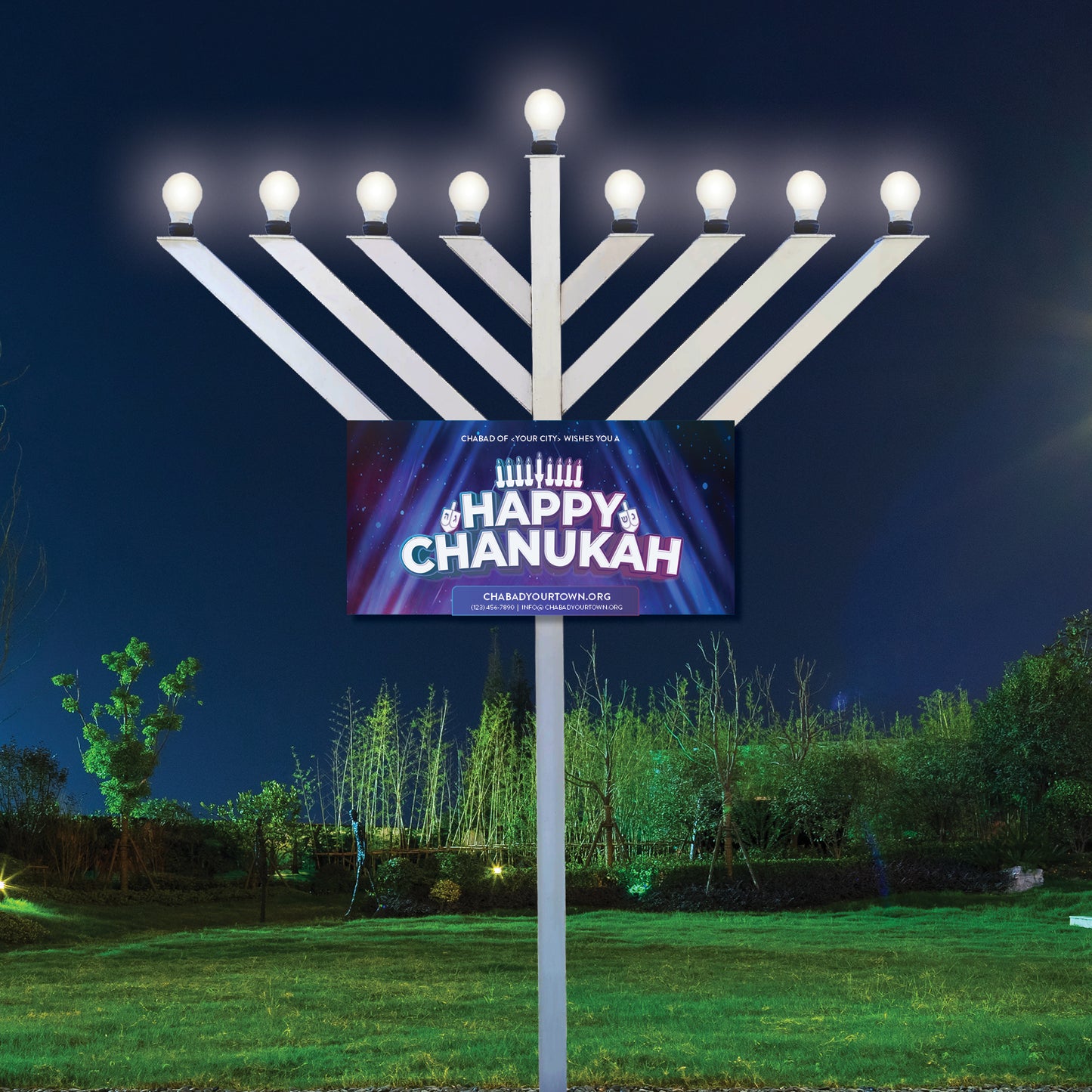 Chanukah Sign #1 - 36"*18"