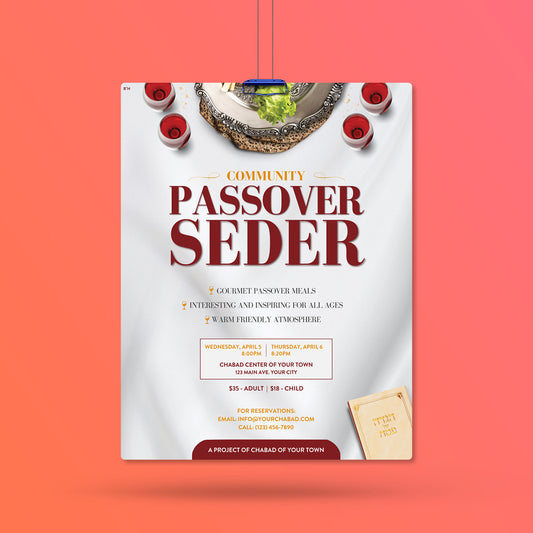 Customizable Passover - Pesach -Seder Design