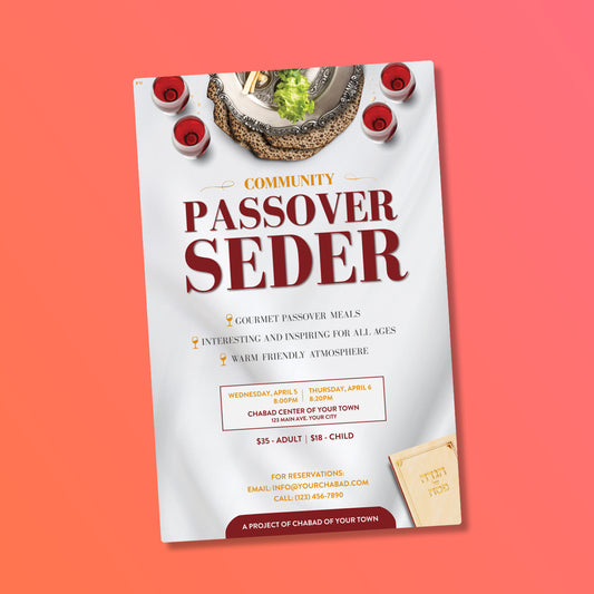 Customizable Passover - Pesach -Seder Design