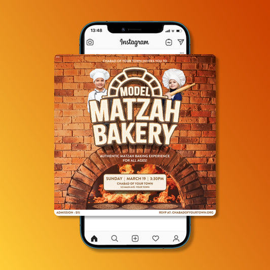 Pesach - Model Matzah Bakery - Customizable Design - Social Media