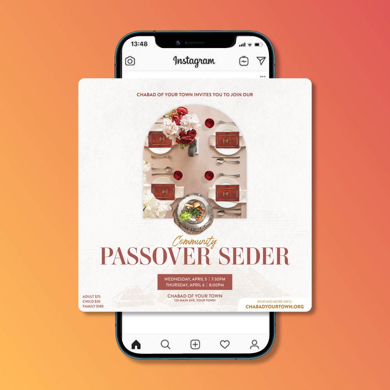 Customizable Passover - Pesach - Seder Design