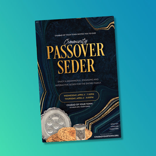 Customizable Passover - Pesach - Seder Flyer Design