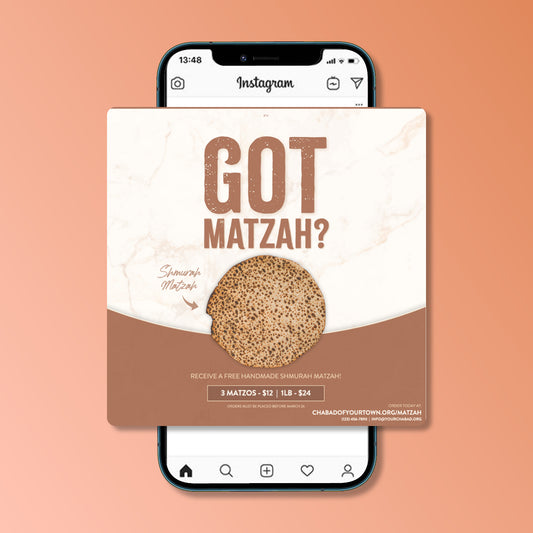 Customizable Got Matzah Design