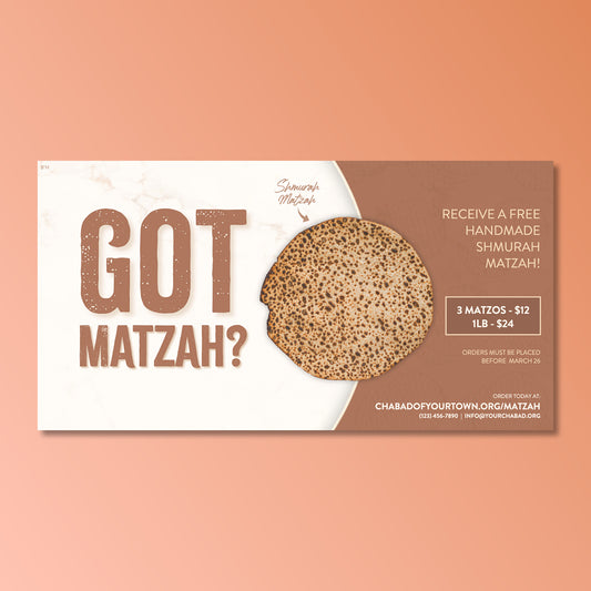 Customizable Got Matzah Design