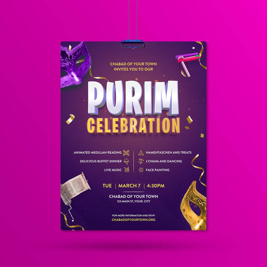 Purim #3 - Purim Celebration - Flyer
