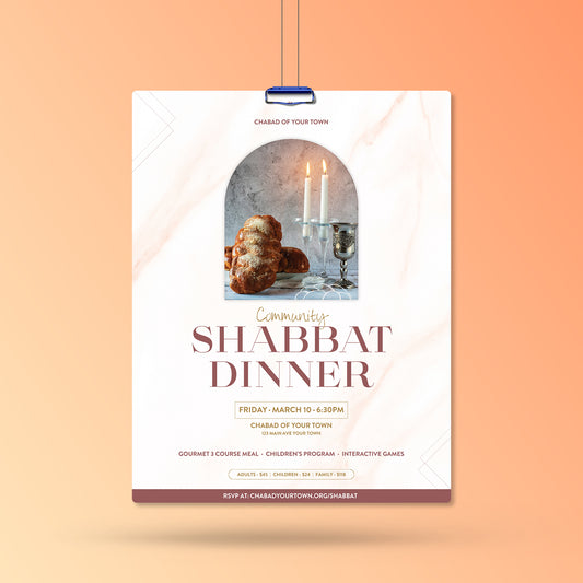 Shabbat #1 - Friday Night Dinner - Flyer