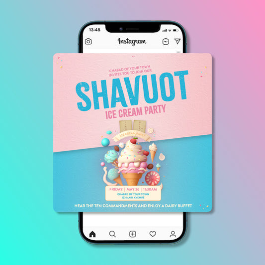Customizable Shavuot Design - Social Media
